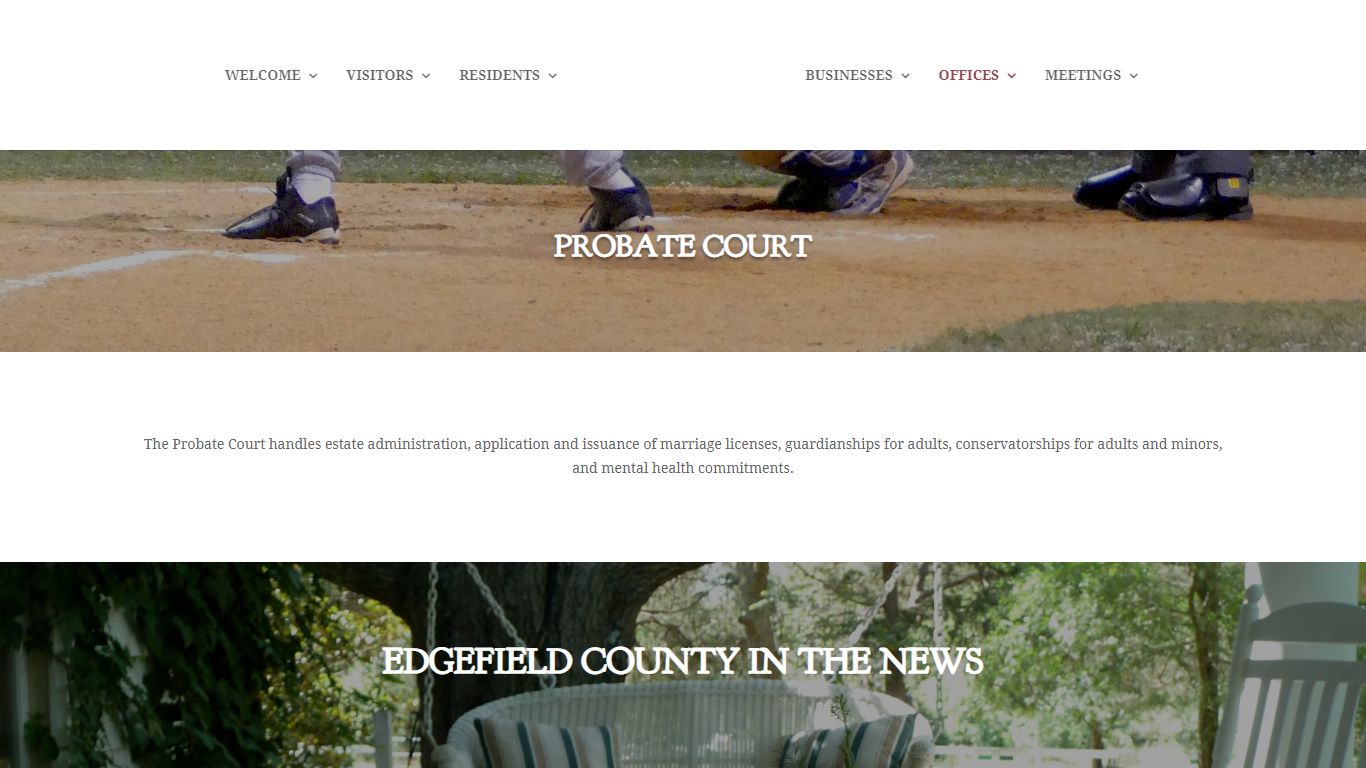 Probate Court | Edgefield County - South Carolina